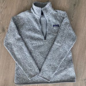 Patagonia Women’s Better Sweater Quarter-Zip Fleece, Birch White STY25617 SIZE M